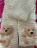 OEMG手工diy圍巾女送女友小熊?chē)沓善肥止韉iy口袋女毛線(xiàn)編織神器 【成品圍巾】乳白色 寬18cm長(cháng)1.8m 曬單實(shí)拍圖