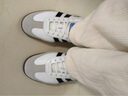 阿迪達斯（adidas）三葉草SAMBA OG J男女經(jīng)典運動(dòng)鞋桑巴德訓鞋T頭鞋 JQ4112白/灰 曬單實(shí)拍圖
