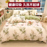 浪莎（langsha）冬季牛奶絨被套200x230cm純棉被罩單件全棉被單加厚床上四件套 清風絮語【A面全棉/B面暖絨】 200cm*230cm -單被套【雙面可用】 曬單實拍圖