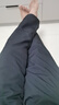 皮爾卡丹（pierre cardin）羽絨褲男秋冬季新款加絨加厚白鴨絨休閑百搭西裝長(cháng)褲 黑色 33 曬單實(shí)拍圖