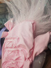 艾舞戈兒童舞蹈服女童春秋長(cháng)袖粉色公主蓬蓬紗裙連體練功服 140碼 曬單實(shí)拍圖