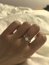 DR求婚鉆戒鉑金B(yǎng)ELIEVE簡(jiǎn)奢結(jié)婚鉆石戒指七夕禮物WJ0062 40分D色VS1_3VG_NON 曬單實(shí)拍圖