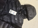 特步（XTEP）特步童裝男童白鴨絨羽絨服輕薄款2024新款兒童冬裝中大童保暖外套 純正黑 140cm 曬單實(shí)拍圖