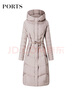 PORTS寶姿年秋冬新品女裝長袖長羽絨服ALD9U004QZP036 燕麥奶色 S 曬單實拍圖