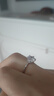 銀奧（yinao）925純銀克拉戒指仿真鉆石戒指女生日結(jié)婚求婚訂婚莫桑石情侶對戒  【推薦】【女】2克拉開口可調(diào) 曬單實拍圖