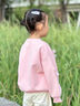 班喜迪女童衛(wèi)衣春秋款2025新款洋氣兒童套頭衣服長袖小童裝秋裝寶寶上衣 粉色 110 曬單實(shí)拍圖