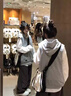 俞兆林無袖馬甲女衛(wèi)衣日系復古連帽開衫背心外套春秋夏純色百搭疊穿坎肩 灰色 【高質量馬甲】 M 曬單實拍圖