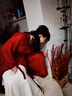 芭瑾圖紅色戰(zhàn)國(guó)袍女南北朝魏晉風(fēng)成人漢服古裝2024新款交領(lǐng)大袖圍裳破裙 全套里衣+外衫+圍裳+腰封+腰繩 L 曬單實(shí)拍圖