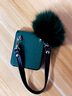凱巖俺綠色皮質(zhì)適用華為pocket2手機殼毛球mixflip全包鉸鏈中軸P50pockets防摔zflip6/5掛繩手提保護套 【暗綠色皮質(zhì)帶中軸+毛球手提】 華為 Pocket 2 曬單實(shí)拍圖