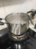蘇泊爾（SUPOR） 湯鍋加厚不銹鋼桶鍋帶蓋復底深湯鍋悶鍋電磁爐燃氣煮鍋 22cm口徑ST22JA1 曬單實(shí)拍圖