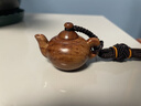金水堂把把壺手玩件麻將贏錢神器開(kāi)胡紫檀木小茶壺打麻將手把件男士掛件 紫檀木A款 曬單實(shí)拍圖