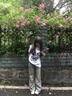 夏雨瑤美式高街黃泥色闊腿牛仔褲女2025夏季薄款寬松高腰直筒微喇叭長褲 黃泥藍 色 M 【建議95-105斤】 曬單實拍圖