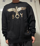 BOY LONDON【經(jīng)典款】冬情侶款logo圓領(lǐng)休閑百搭潮牌衛(wèi)衣N03909 黑色 經(jīng)典款 M 曬單實拍圖