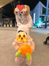 卡度熊（KADUXIONG） 嬰兒帽子秋冬款寶寶冬季可愛(ài)超萌套頭帽女幼兒兒童護耳帽男童冬 兔耳朵米色 5個(gè)月-3歲（頭圍45-50cm） 曬單實(shí)拍圖