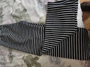 浪莎條紋毛巾褲女2025春秋季垂感糯米褲斑馬加長(cháng)高個(gè)子窄版針織闊腿褲 曬單實(shí)拍圖