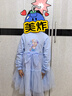 迪士尼（DISNEY）童裝兒女童長(zhǎng)袖連衣裙愛(ài)莎公主網(wǎng)紗拼接裙子24春秋DB331RE07藍(lán)150 曬單實(shí)拍圖