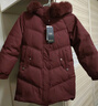 雅鹿新款中年冬季羽絨服加厚款洋氣媽媽冬裝中長(cháng)款外套女XWJ 磚紅色 4XL 曬單實(shí)拍圖