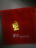 周生生黃金足金卡通十二生肖豬吊墜 生生有禮不含項鏈本命年86486P 計價 2.97克(含工費100元) 曬單實拍圖