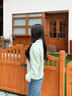 ELAND衣戀衛(wèi)衣女純色運(yùn)動風(fēng)可立領(lǐng)棉感舒適長袖上衣2025夏季新款 淺綠色(41)L/Green M /165 曬單實(shí)拍圖