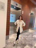 AEMAPE高端中長款風衣外套女士2025春秋季新款大牌女裝時尚寬松減齡上衣 米白色 L [106-115斤] 曬單實拍圖