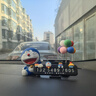 山漸青哆啦A夢移車號碼牌卡通挪車電話卡汽車內(nèi)飾品車載擺件臨時停車牌 黑折疊牌笑云多啦彩球坐多啦 曬單實拍圖