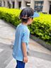 KocotreeKK樹(shù)親子防曬帽兒童可折疊遮陽(yáng)帽男孩寶寶太陽(yáng)帽子女孩戶(hù)外空頂帽 高爾藍 L：帽圍48-58CM，建議12歲以上 曬單實(shí)拍圖
