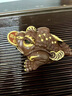 漢帝唐韻（HDTYU）精品宜興紫砂金蟾茶寵名家陳洪軍全手工大號(hào)三足蟾蜍描金擺件可養(yǎng) 大號(hào)描金金蟾 曬單實(shí)拍圖