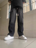 CLOR美式復(fù)古牛仔褲男2025春季新款寬松工裝闊腿休閑褲子男大碼長(zhǎng)褲男 JYF-A508黑色 XL （建議130-145斤） 曬單實(shí)拍圖
