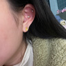 曼卡龍黃金耳釘小王子玫瑰足金耳飾5G計價(jià)霞光金送女友禮物 足金-按照實(shí)際克重多退少補 1.63g 曬單實(shí)拍圖