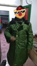 尤薩防水軍大衣冬季加絨加厚防風(fēng)保暖綠色老式棉大衣男勞保冷庫防寒服 豪華版防水軍大衣（可拆洗帶帽） 均碼/適合120-180斤穿 曬單實拍圖
