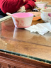 五和（WUHE）兒童碗嬰兒輔食碗食品級(jí)飯碗可愛卡通幼兒園寶寶專用吃飯碗餐具 櫻花凱蒂貓（飯碗+勺子）贈(zèng)筷子 曬單實(shí)拍圖