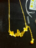 周六?；ǖ麎糇憬?99黃金項鏈吊墜女 計價A0613053 約3.94g 40+5cm 禮物 曬單實拍圖
