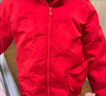 迷你巴拉【精靈帽】冬款兒童立體造型羽絨服寶寶厚款保暖外套 中國紅60611 80 曬單實(shí)拍圖