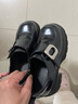 達芙妮官方 厚底樂(lè )福鞋女春季2025新款復古學(xué)院jk鞋子女增高黑色小皮鞋 經(jīng)典黑【跟高6CM】 35 曬單實(shí)拍圖