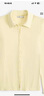 Abercrombie & Fitch女裝25春夏性感辣妹修身純色羅紋翻領(lǐng)長(cháng)袖T恤上衣139-5205 黃色 L (165/104A) 曬單實(shí)拍圖