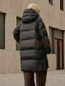 坦博爾小個子高充絨量連帽羽絨服女中長款加厚保暖冬天外套TBF530780J 巧克力 M (165) 曬單實(shí)拍圖