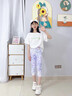 moonkids女童冰絲速干打底褲夏裝兒童七分鯊魚(yú)褲女孩運動(dòng)瑜伽褲子2025夏季 1770冰絲七分褲 130 cm 曬單實(shí)拍圖
