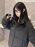紫蒙羽絨棉服女短款2024新款學(xué)生小個(gè)子衣服棉衣外套冬季羽棉襖絨服女 韓版加厚黑色 均碼 (可備注碼數) 曬單實(shí)拍圖
