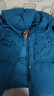 鴨鴨兒童羽絨服中大童中長(cháng)款外套加厚 孔雀藍 160 曬單實(shí)拍圖