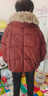 俞兆林（YUZHAOLIN）中年媽媽冬裝大毛領(lǐng)羽絨服2025新款棉服加厚棉襖中老年女棉衣外套 JY-878-紅色【加厚棉服】 L 【建議110-130斤】 曬單實拍圖