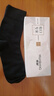 華邦男士中老年寬松口襪子中筒寬口棉襪純色老人襪子肥胖松口春夏常規 黑色5雙 均碼 曬單實(shí)拍圖