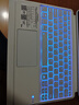 ZHISIHUI適用華為平板matepad air12英寸藍牙鍵盤鼠標套裝 磁吸可拆卸保護殼智能觸控鍵盤充電鼠標 白色 曬單實拍圖