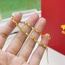 中國黃金（CHINA GOLD）足金手鏈璀璨愛戀簡約時尚百搭黃金手七夕情人節(jié)禮物送女朋友老婆 足金手鏈 約4g 曬單實(shí)拍圖