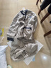 雅鹿秋冬季珊瑚絨睡衣男士長(cháng)袖加厚加絨法蘭絨保暖家居服套裝可外穿 NSCJF-VK001淺灰兔紋提花V領(lǐng) 3XL 【建議165-185斤】 曬單實(shí)拍圖