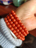 鈳洛迪雅南紅手串保山柿子紅瑪瑙色紅肉滿(mǎn)108子男女款念珠手鏈項鏈 匠心嘉品【自然紅潤，地大證書(shū)】 6.5mm【108珠】 曬單實(shí)拍圖