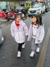 戴維貝拉女童外套棉服冬裝男童寶寶加絨防水透濕連帽棉衣 曬單實(shí)拍圖