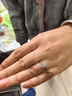 燮樂(lè )IGI證書(shū)鉑金培育鉆石戒指人工人造鉆訂結婚戒子七夕情人節送禮物 1克拉培育鉆石(D/VS1/3EX/N) 15號 曬單實(shí)拍圖