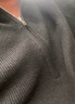 皮爾卡丹（pierre cardin）半拉鏈羊毛衫男士冬季成熟T恤男打底針織衫絨加厚保暖立領毛衣男 6693灰色 2XL 推薦【141-160斤】 曬單實拍圖