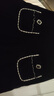 LULUALWAYS【商場(chǎng)同款】冬季新款百搭優(yōu)雅簡(jiǎn)約黑色A字百褶短裙 黑色 L 曬單實(shí)拍圖