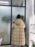 雪中飛 SNOW FLYING中長款羽絨服女士2024新款收腰顯瘦時尚淑女洋氣加厚保暖冬季外套 仙蹤綠 M 115-125斤 曬單實拍圖